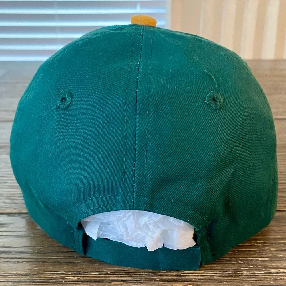 Oakland A’s Youth Hat Adjustable Green Gold Yellow Baseball Cap Team MLB EUC
